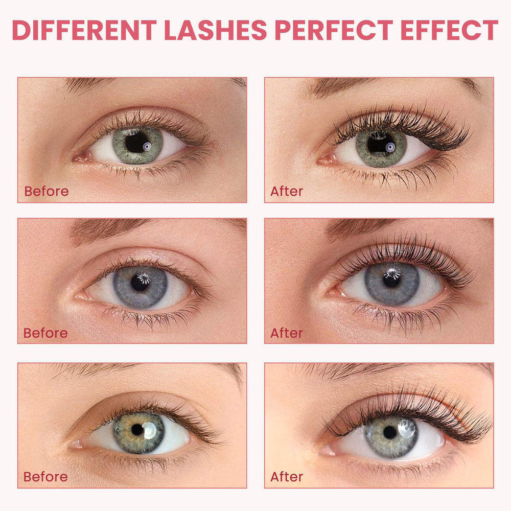 Electric heated eyelash curler portable design for on-the-go styling.