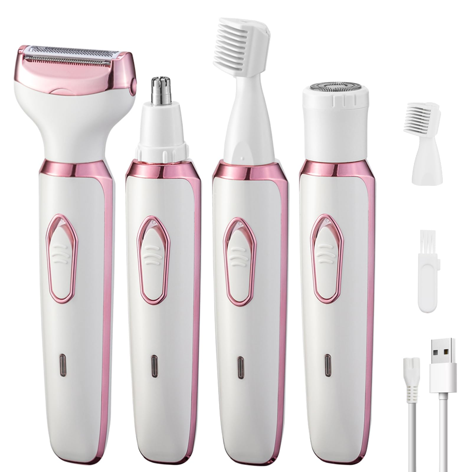 Electric Shaver Women 4in1 front view for precise facial grooming and brow shaping