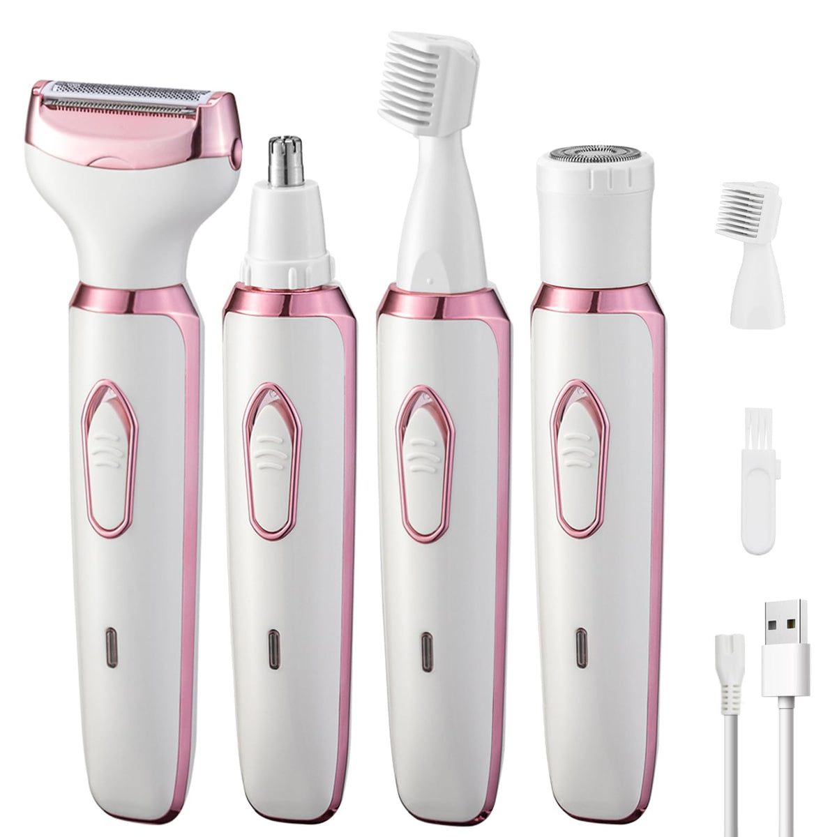 Electric Shaver Women 4in1 front view for precise facial grooming and brow shaping