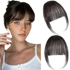 ELEFOCUS clip-in bangs natural blend for seamless daily wear and easy styling