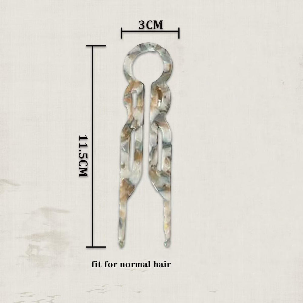 Elefutura Prestige hair pins with retro texture suit everyday outfits.