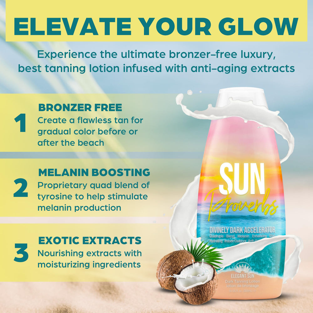 Elegant Sun Sun Proverbs indoor tanning session ready for quick glow