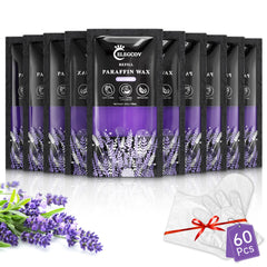 ELEGCOV lavender paraffin refills for spa-like home treatment and moisturized hands.