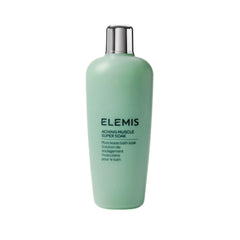 ELEMIS Aching Muscle Super Soak bottle ready for a post-workout ritual