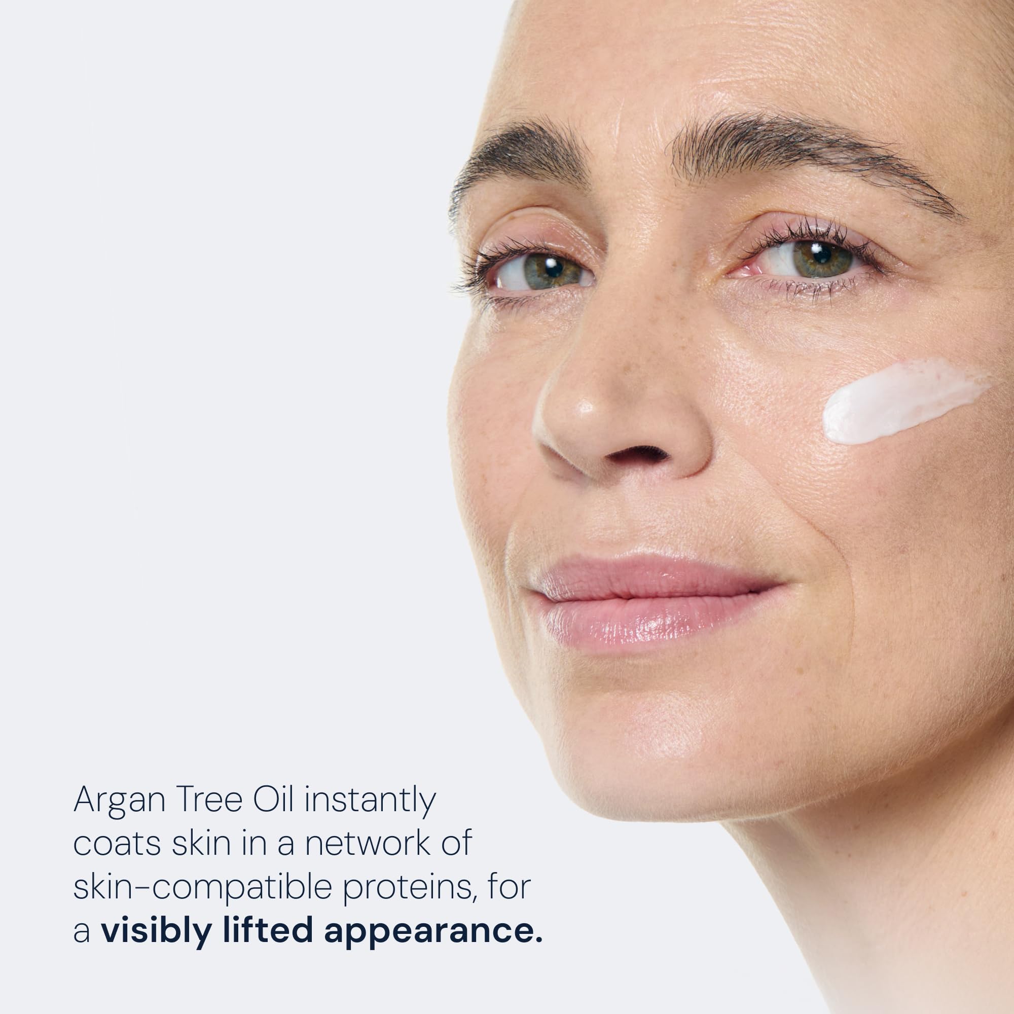 ELEMIS argan tree oil bottle signals rich hydration and nourishment.