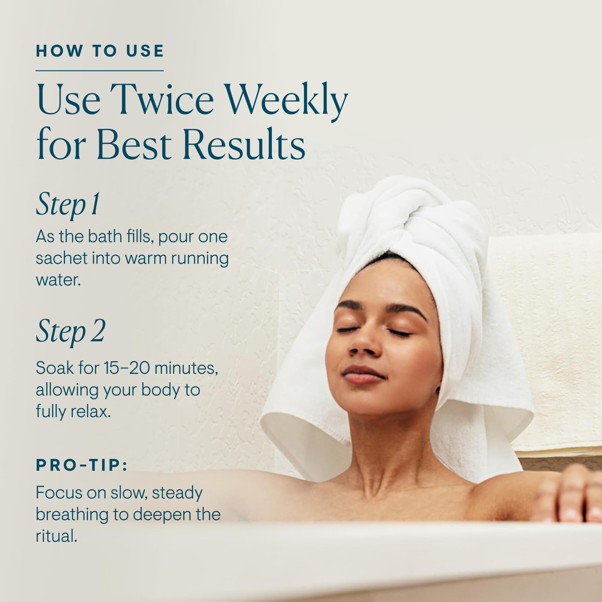 Elemis Cellutox bath routine ready for tub