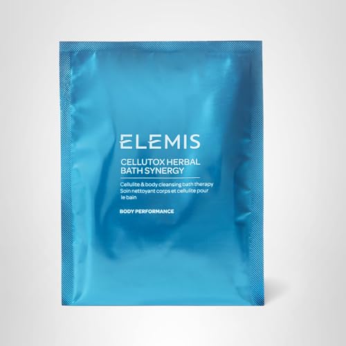 Elemis Cellutox sachets in bath water showing smooth skin result