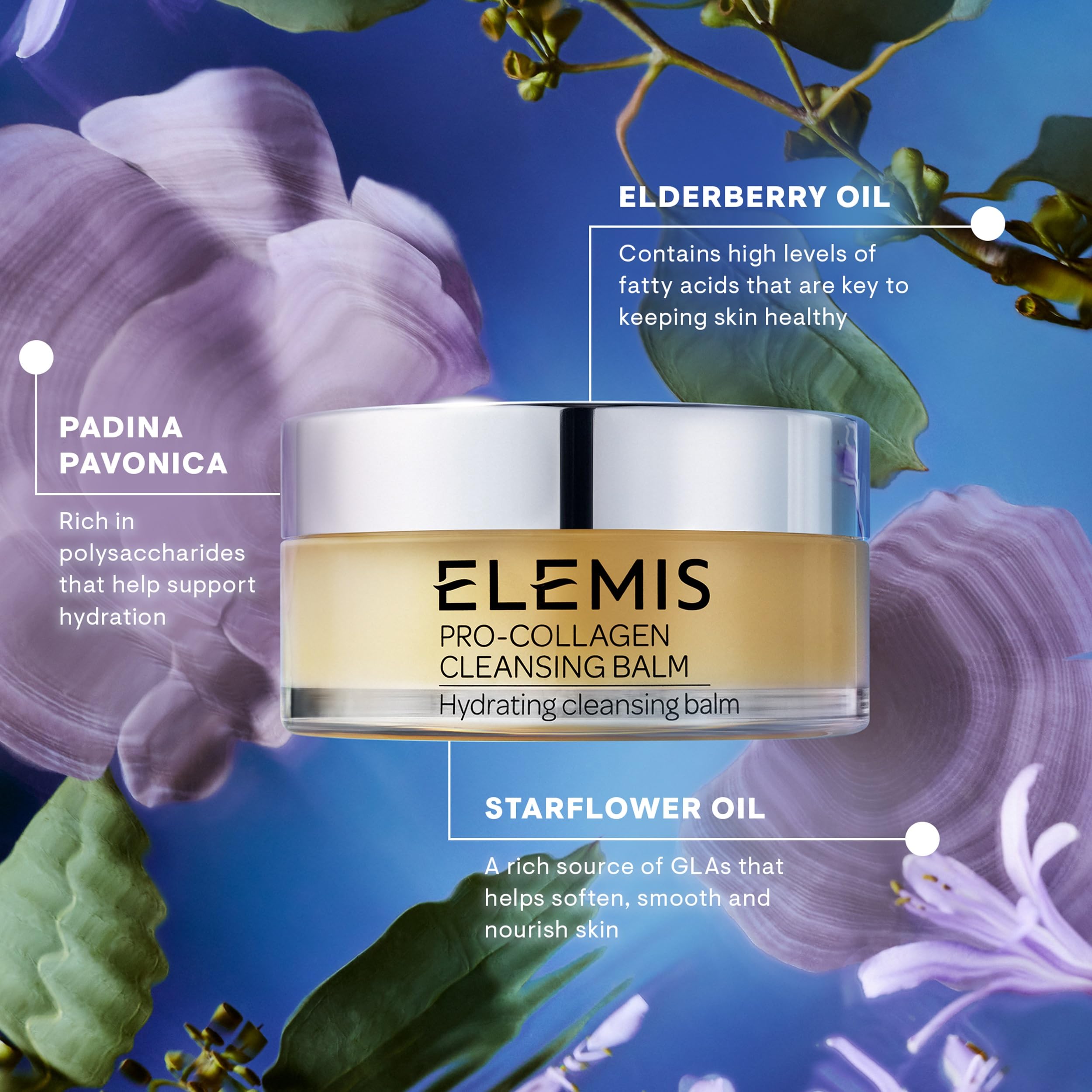 ELEMIS cleansing balm used as weekly mask for deeper hydration.