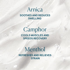 ELEMIS cooling sensation on leg muscles shows refreshing post-activity relief.