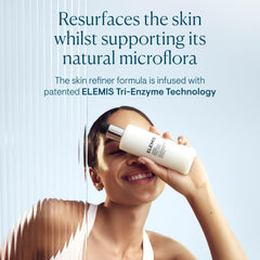 ELEMIS Dynamic Resurfacing Facial Wash tri-enzyme technology micro-swatch hints at refinement.