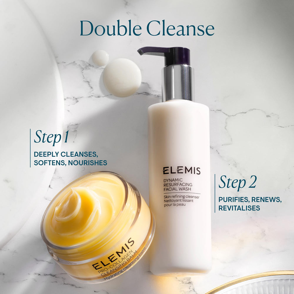 ELEMIS Dynamic Resurfacing Facial Wash texture swatch shows soft foaming action.