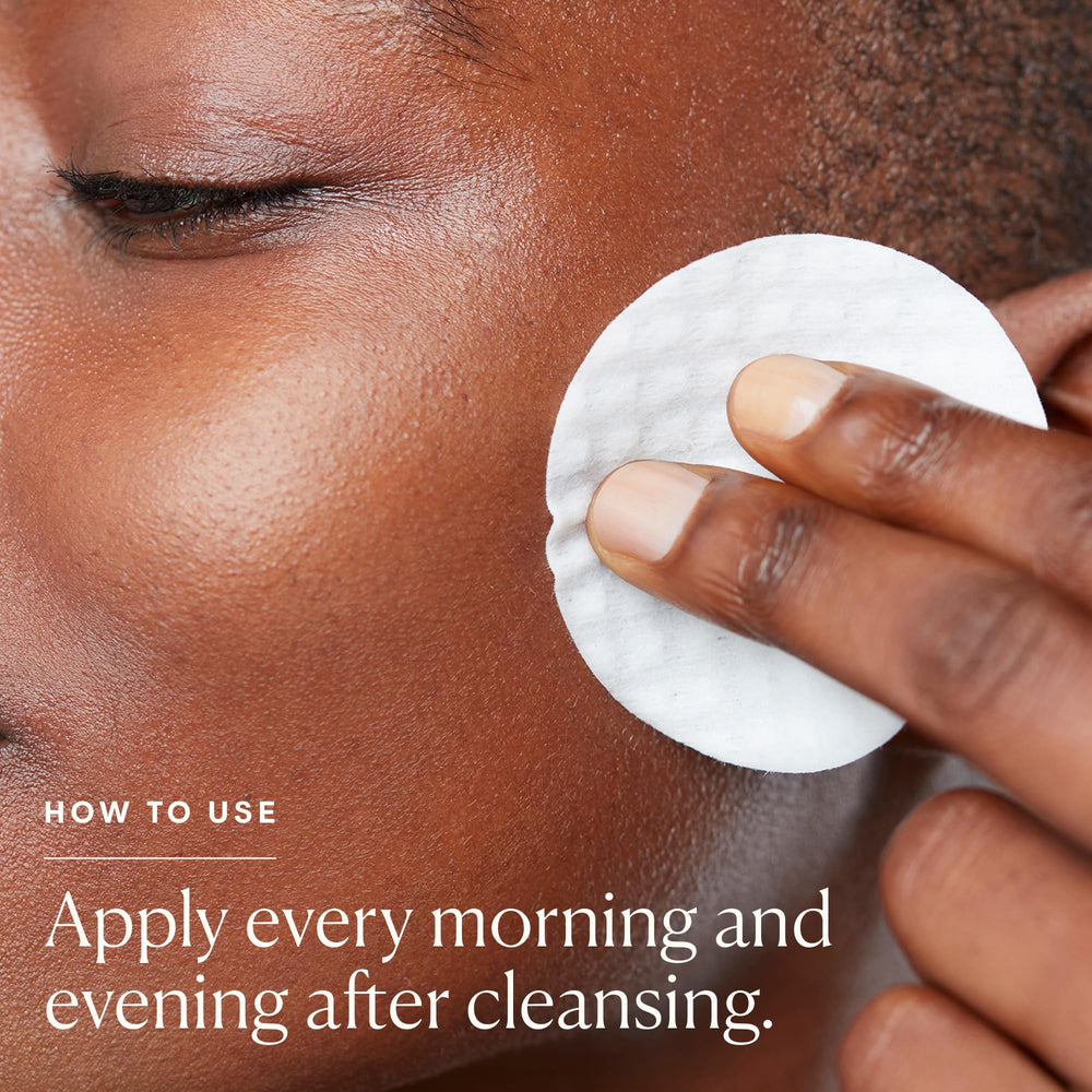ELEMIS Dynamic Resurfacing pad close-up highlighting textured surface for refining skin texture.