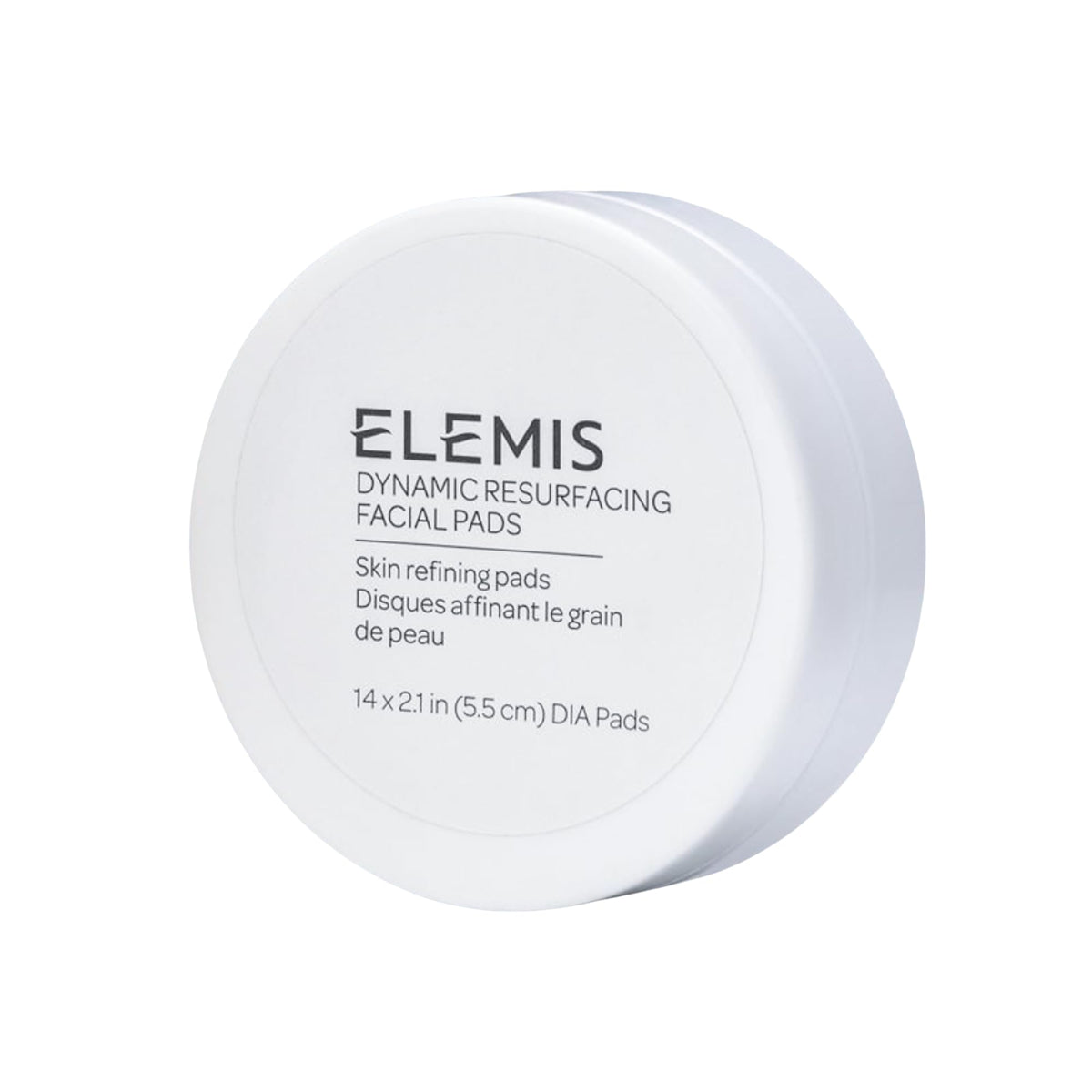 elemis dynamic resurfacing pads packshot highlighting travel-size exfoliation for radiant skin