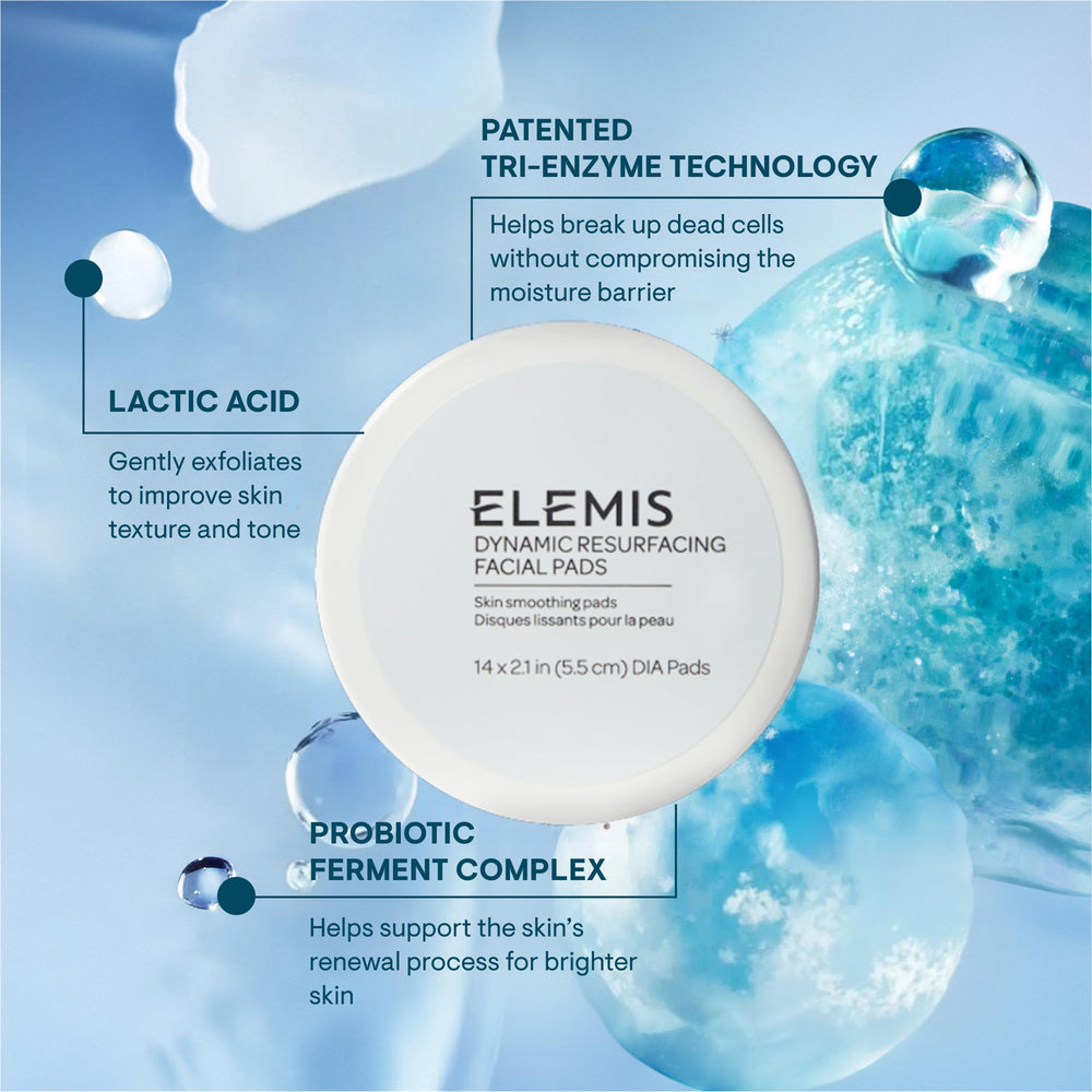 elemis dynamic resurfacing pads travel-size tin image for on-the-go brightening routine