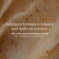 ELEMIS Exotic Lime & Ginger salt glow pour action reveals fresh cleansing mix.
