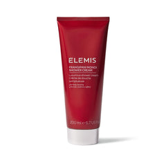 Elemis Frangipani Monoi Shower Cream bottle delivers luxurious cleansing and hydration.
