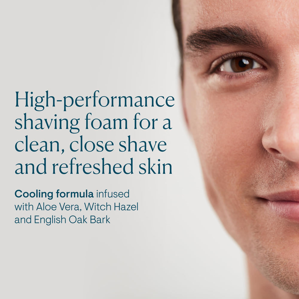 ELEMIS Ice Cool Foaming Shave Gel lather forms a creamy foam for smooth glide.