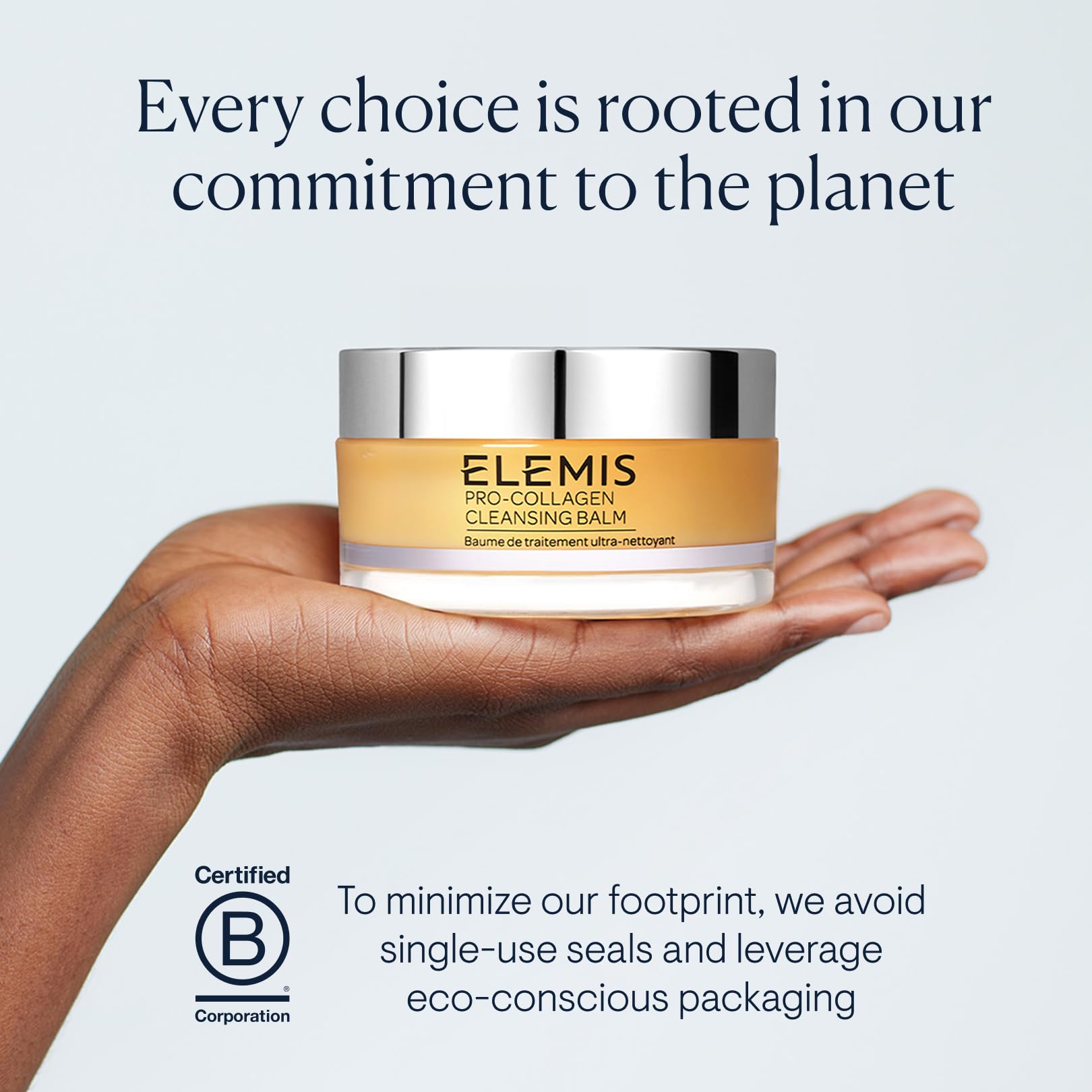 ELEMIS lavender-chamomile oil blend delivers calming aroma during cleansing.