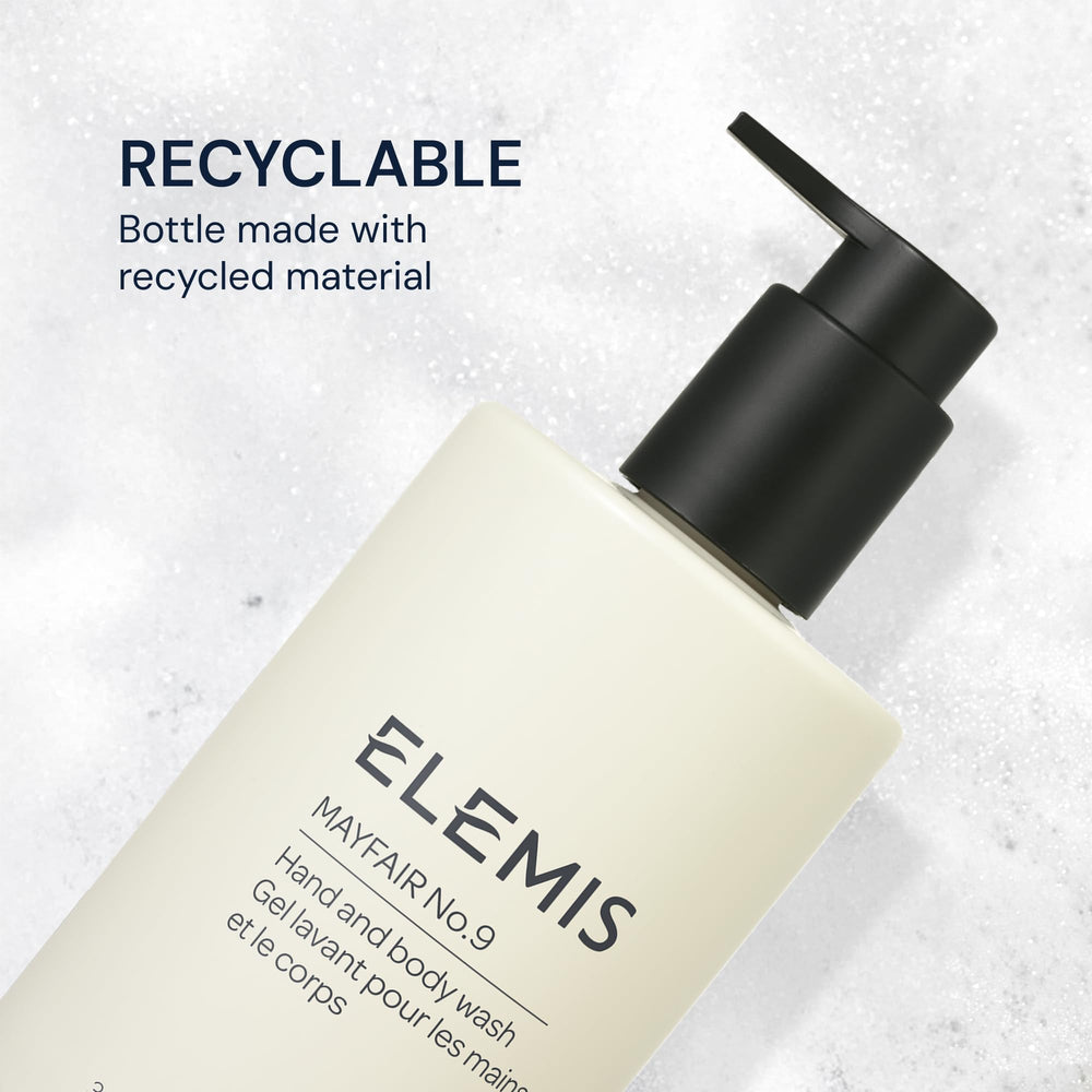 ELEMIS Mayfair No.9 refill bottle showcased for eco-conscious routines