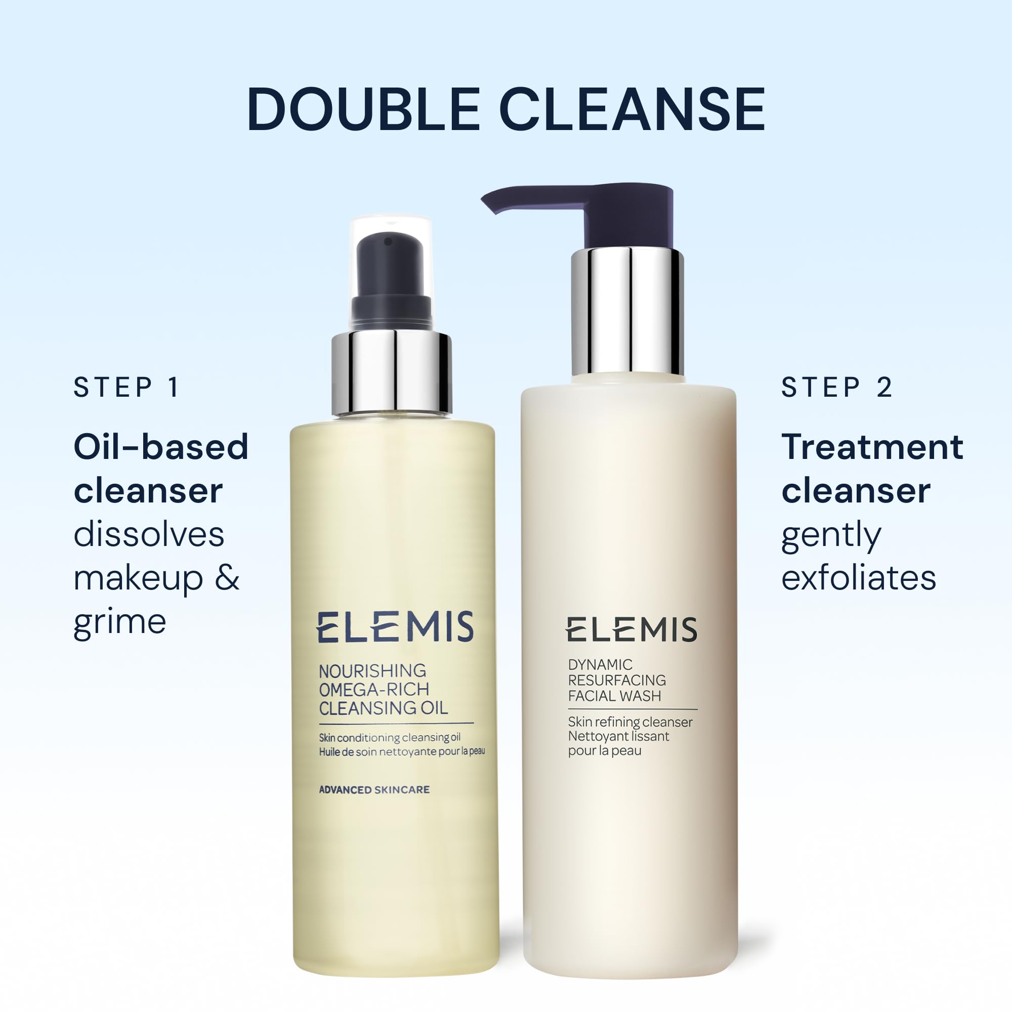 ELEMIS Nourishing Omega-Rich Cleansing Oil ingredients highlight omega-rich nourishment.