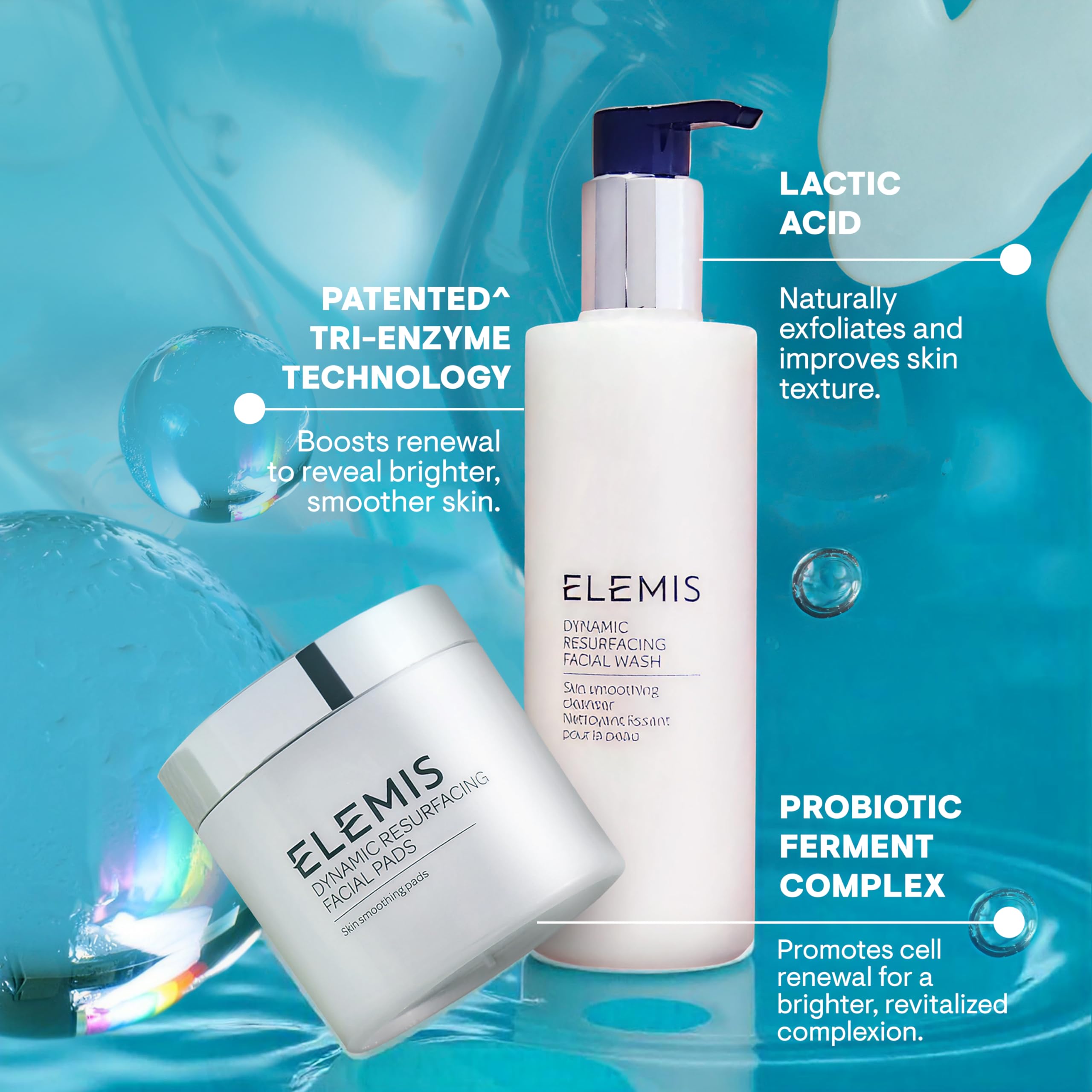ELEMIS Exfoliating Facial Pads close-up revealing texture refinement for smoother skin.
