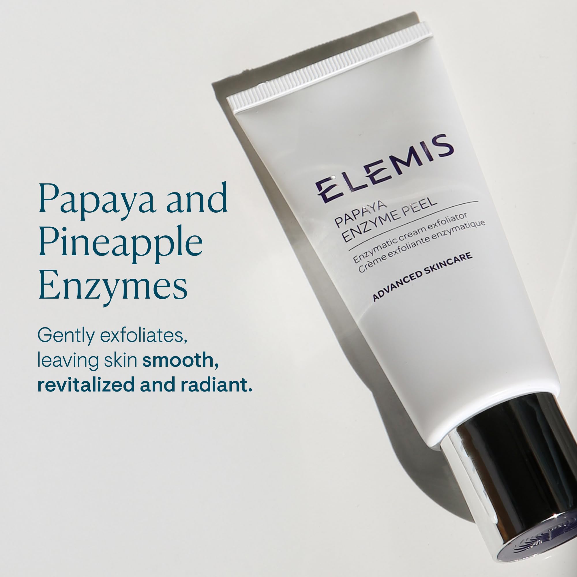 ELEMIS Papaya Enzyme Peel application on hand demonstrates easy use and even coverage