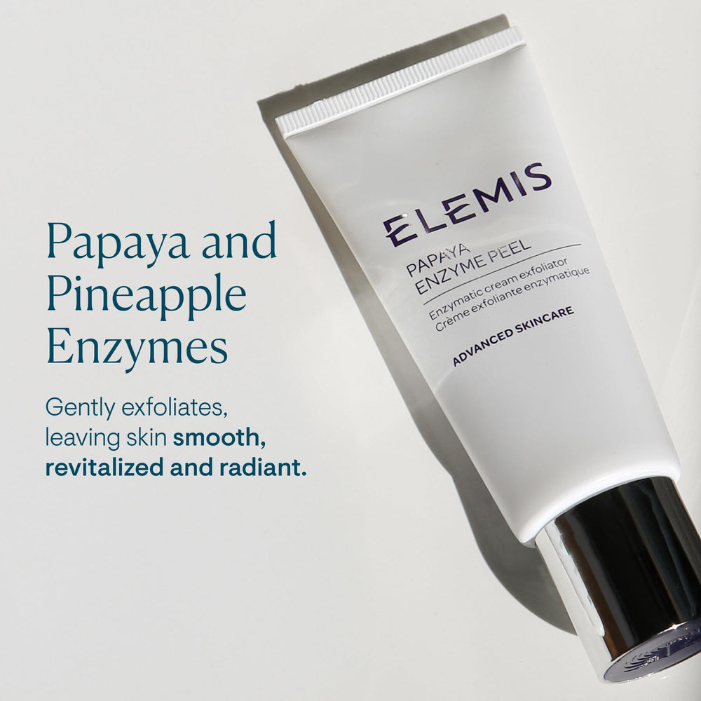 ELEMIS Papaya Enzyme Peel application on hand demonstrates easy use and even coverage