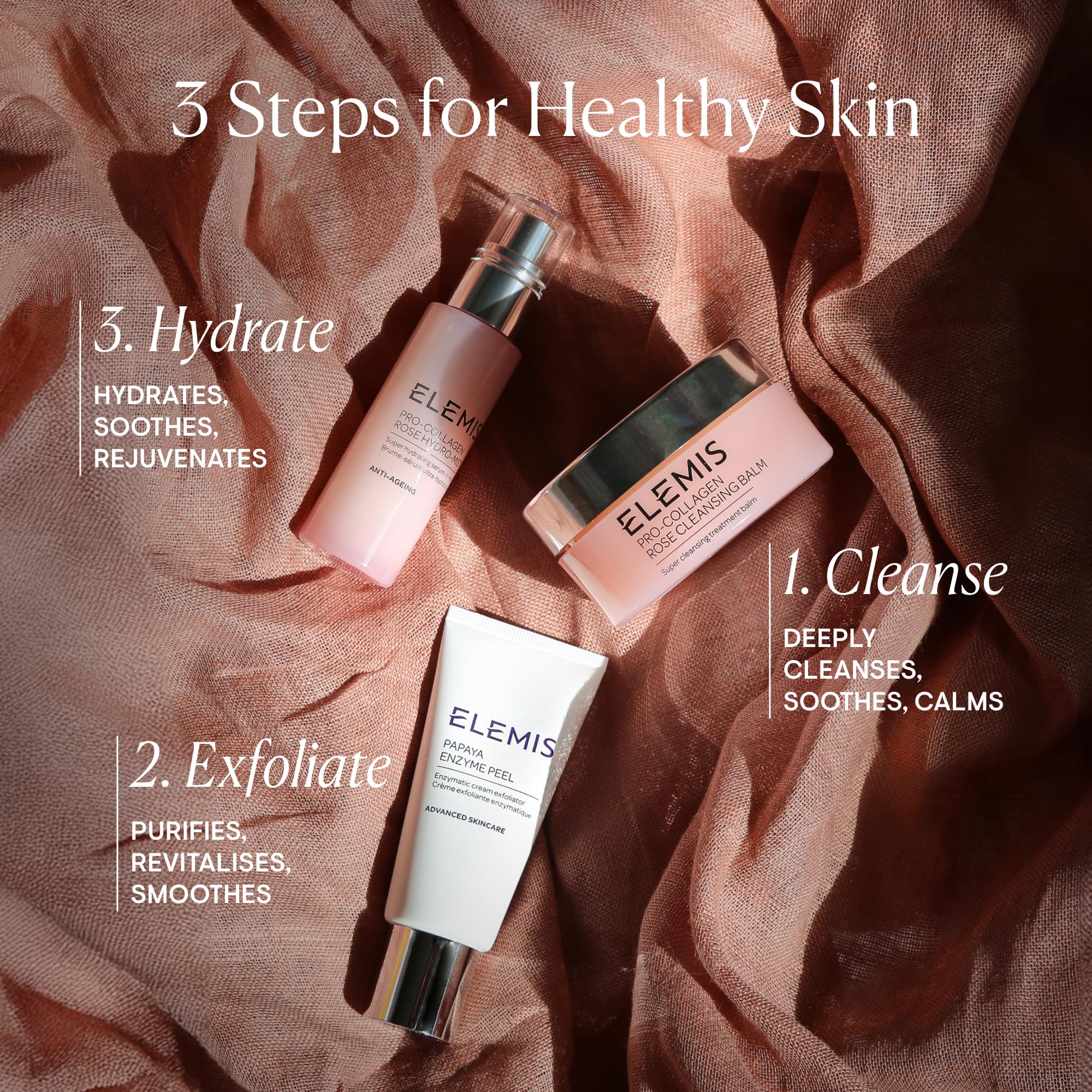 ELEMIS Papaya Enzyme Peel vitamin-e supplement indicating antioxidant protection
