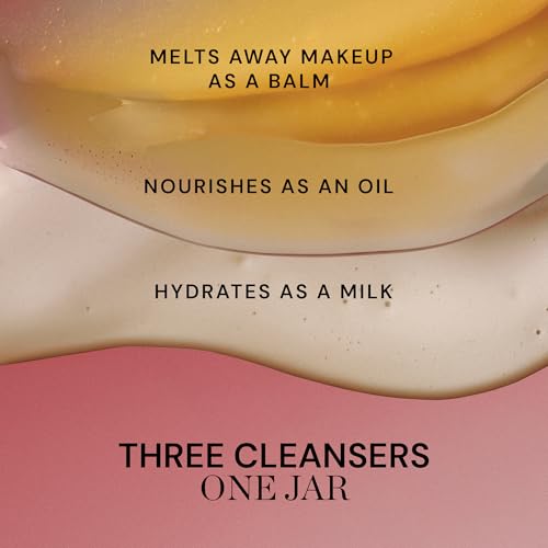 Warm pea-sized amount of ELEMIS Pro-Collagen Black Cherry Cleansing Balm between palms.