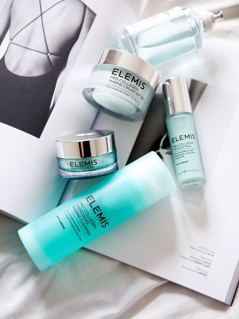 ELEMIS Pro-Collagen Energising Marine Cleanser packaging highlights United Kingdom origin and compact size