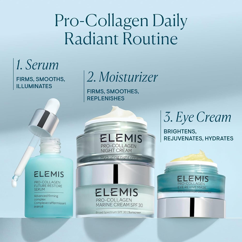 ELEMIS Pro-Collagen Eye Revive Mask under-eye contour application for smoother look.