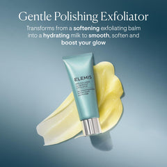 ELEMIS Glow Boost exfoliator beads close-up show spherical beads for gentle polishing