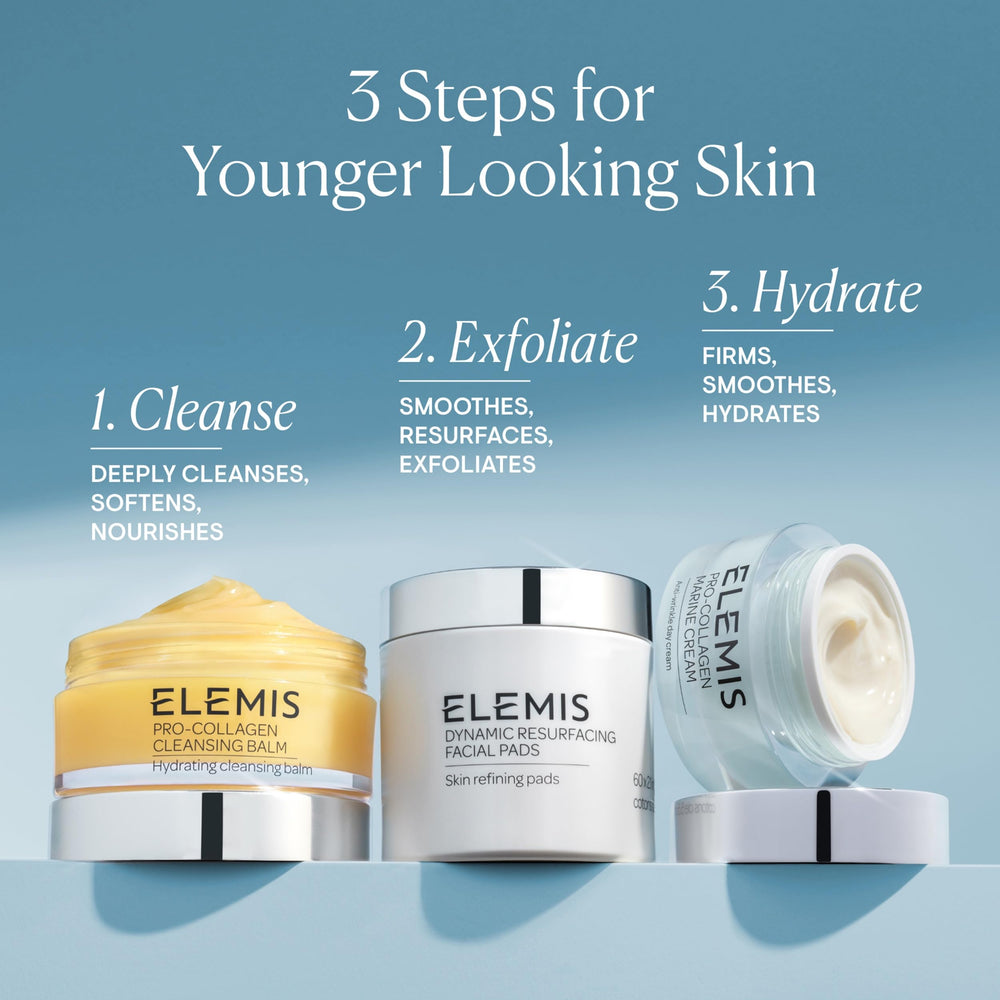 ELEMIS Pro-Collagen Marine Cream being absorbed delivering quick hydration for refreshed skin