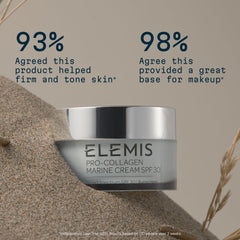 Elemis Pro-Collagen Marine Cream SPF 30 jar close-up with glossy lid