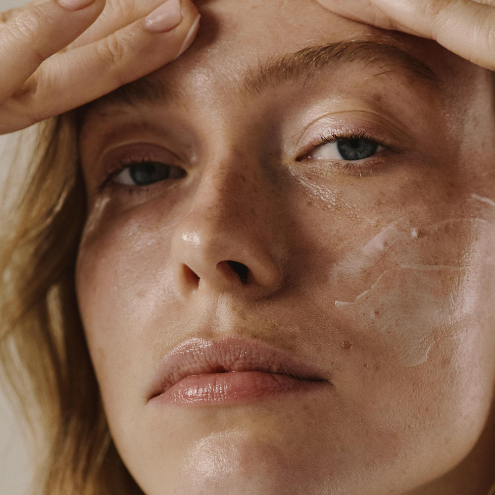 Elemis Pro-Collagen Marine Cream SPF 30 applied to clean face