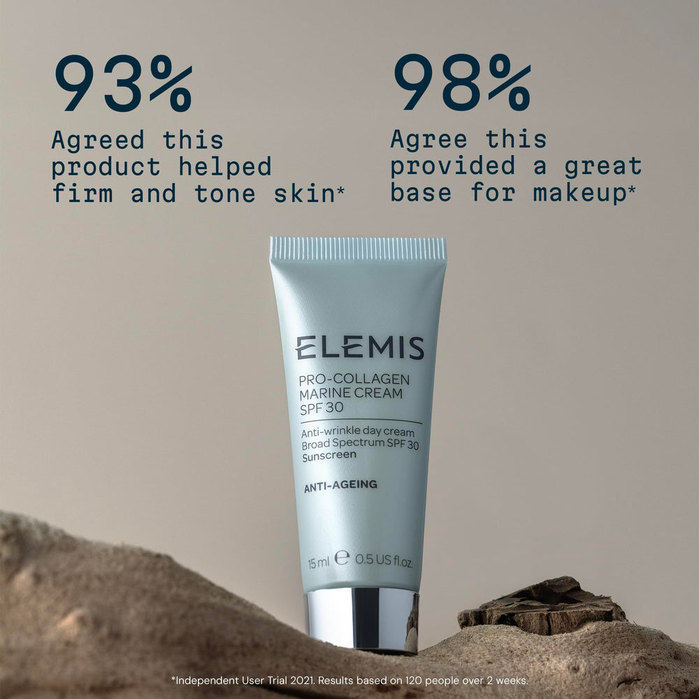 ELEMIS Pro-Collagen Marine Cream SPF 30 packaging on display conveys premium gifting.