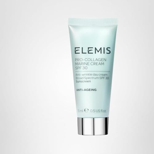 ELEMIS Pro-Collagen Marine Cream SPF 30 spa ambiance evokes luxury skincare ritual.