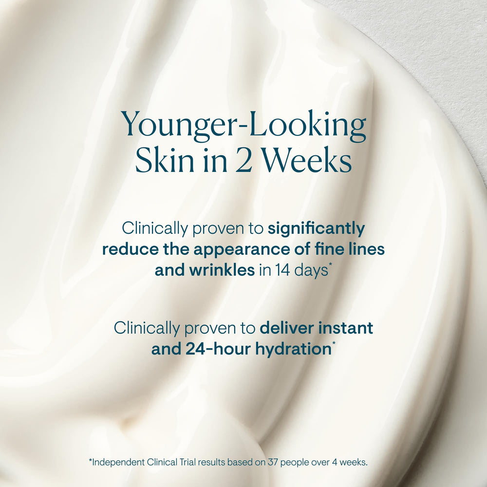 ELEMIS Pro-Collagen Marine Cream SPF 30 texture on skin suggests hydrating comfort.