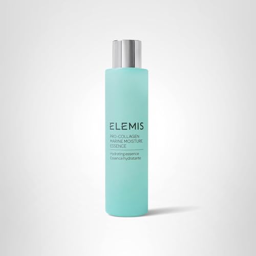 ELEMIS Pro-Collagen Marine Moisture Essence ingredients panel suggests gentle, hydrating formula