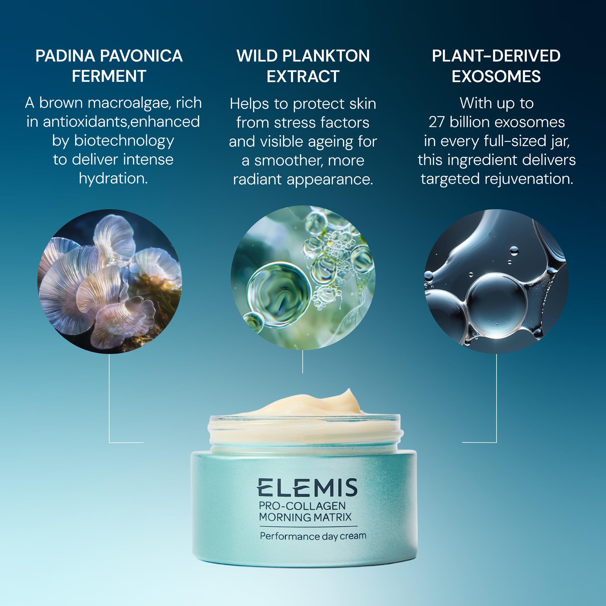 ELEMIS Pro-Collagen Morning Matrix blue-light image, fatigue-reducing potential.