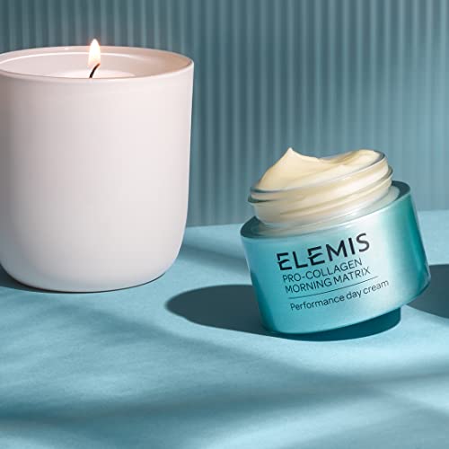 ELEMIS Pro-Collagen Morning Matrix cream on hand, quick-absorbing formula.