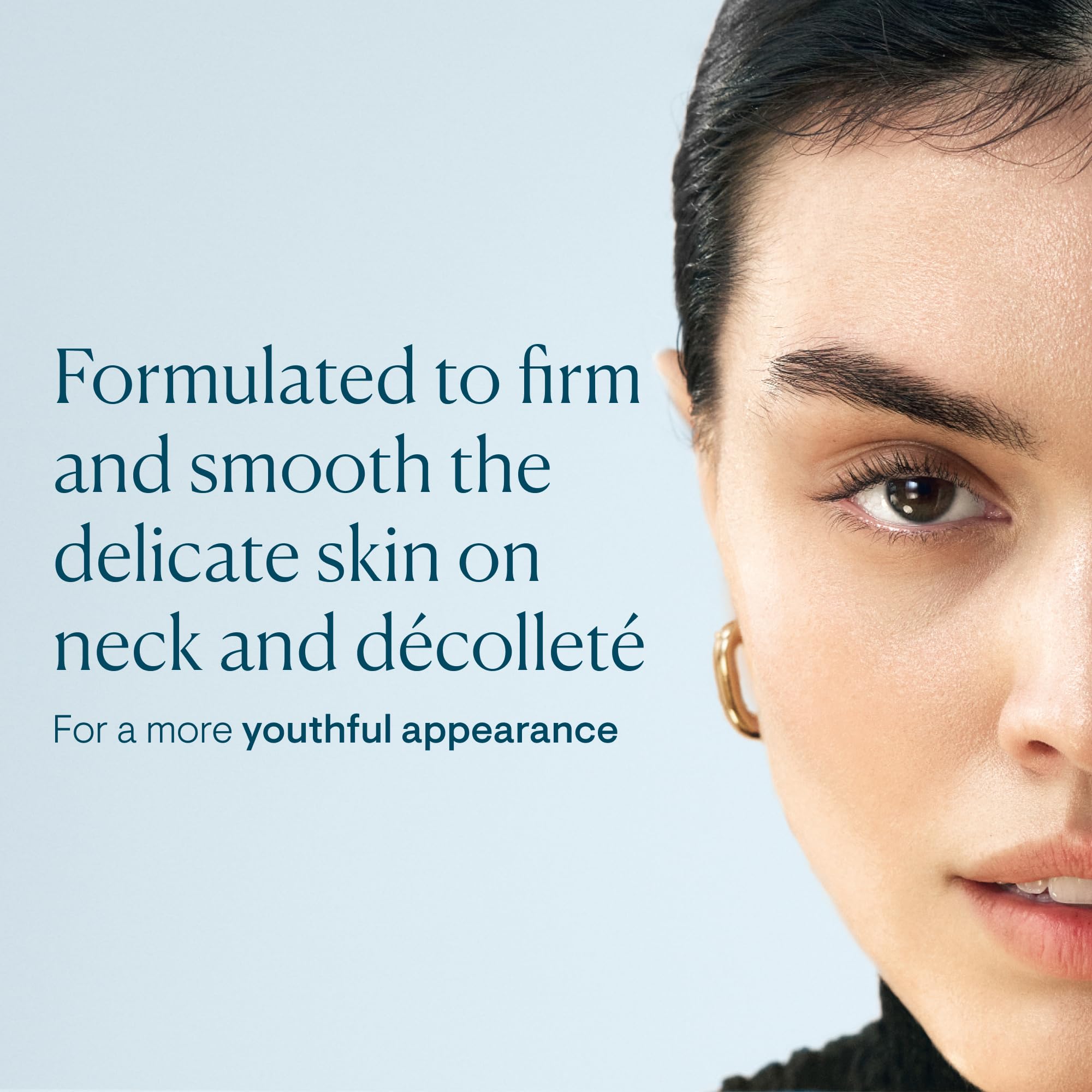 ELEMIS Pro-Collagen Neck Balm texture swirl highlights moisture and plumpness.