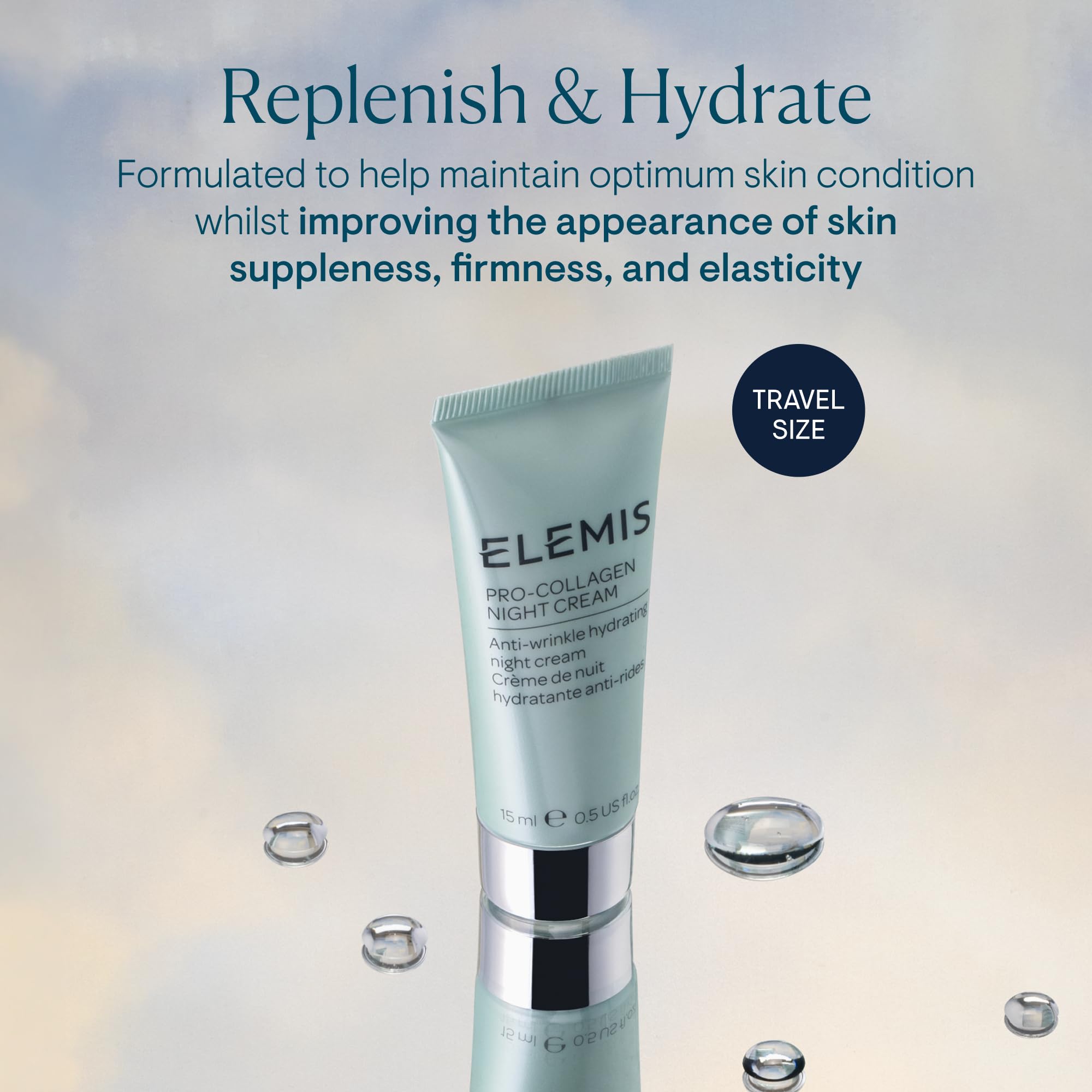 ELEMIS Pro-Collagen Night Cream warmed pea-sized amount ready for application