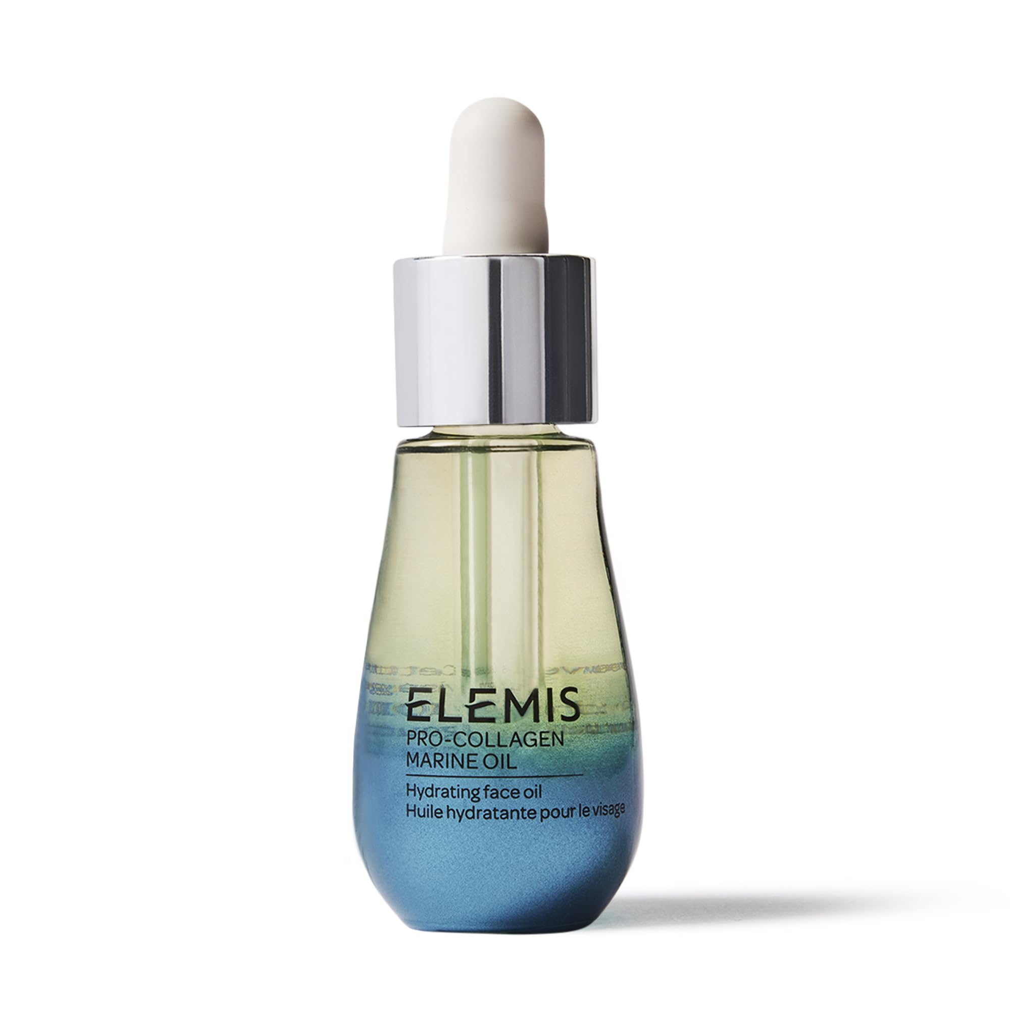 ELEMIS Pro-Collagen Marine Oil 15ml bottle provides lightweight hydration for the face
