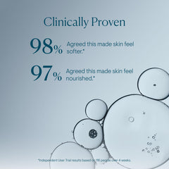 Applying ELEMIS Pro-Collagen Marine Oil to cheeks for a smooth, nourished look