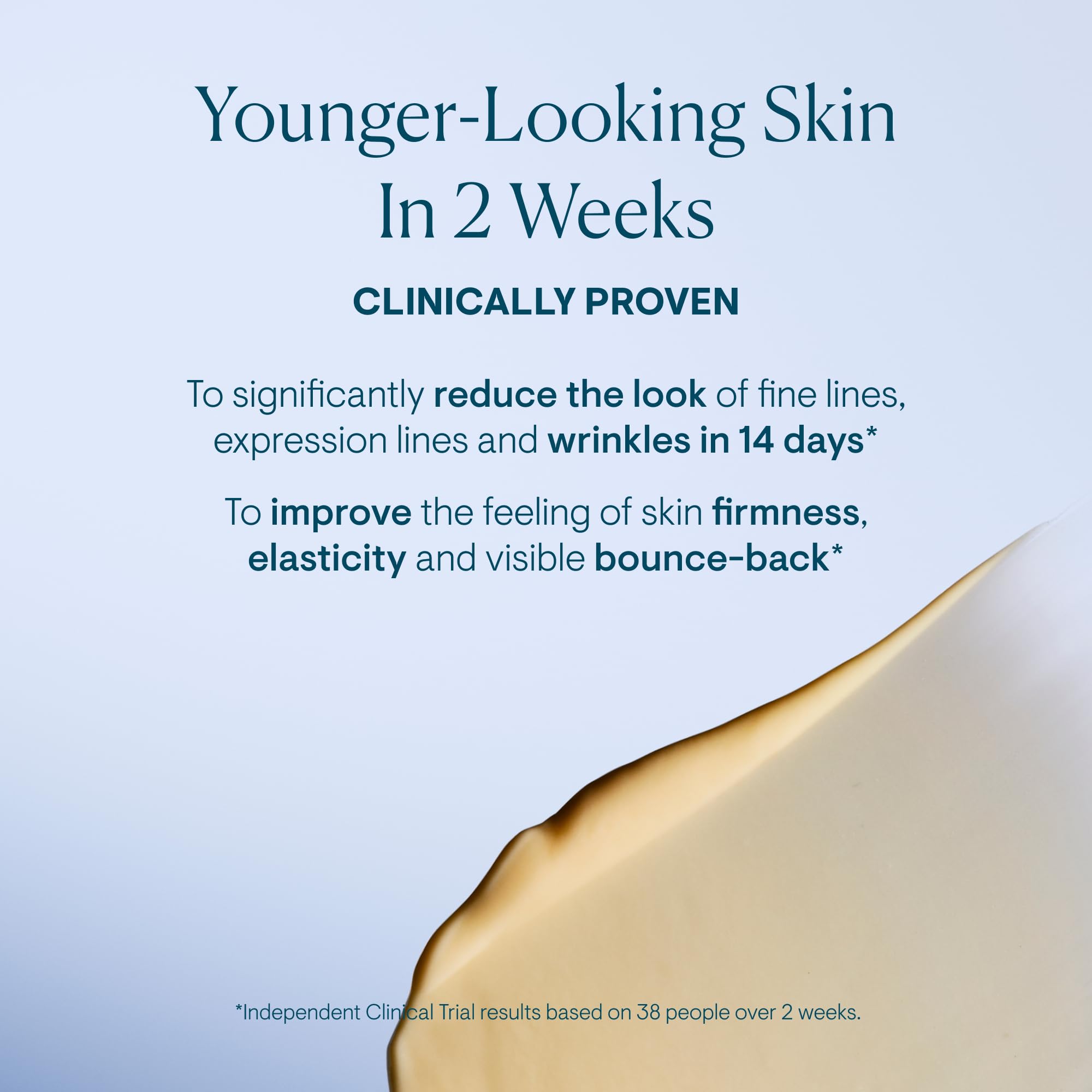 Elemis Pro-Collagen Overnight Matrix texture close-up highlights creamy hydration.