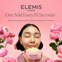 Elemis Pro-Collagen Rose Cleansing Balm water rinse demonstrates makeup removal