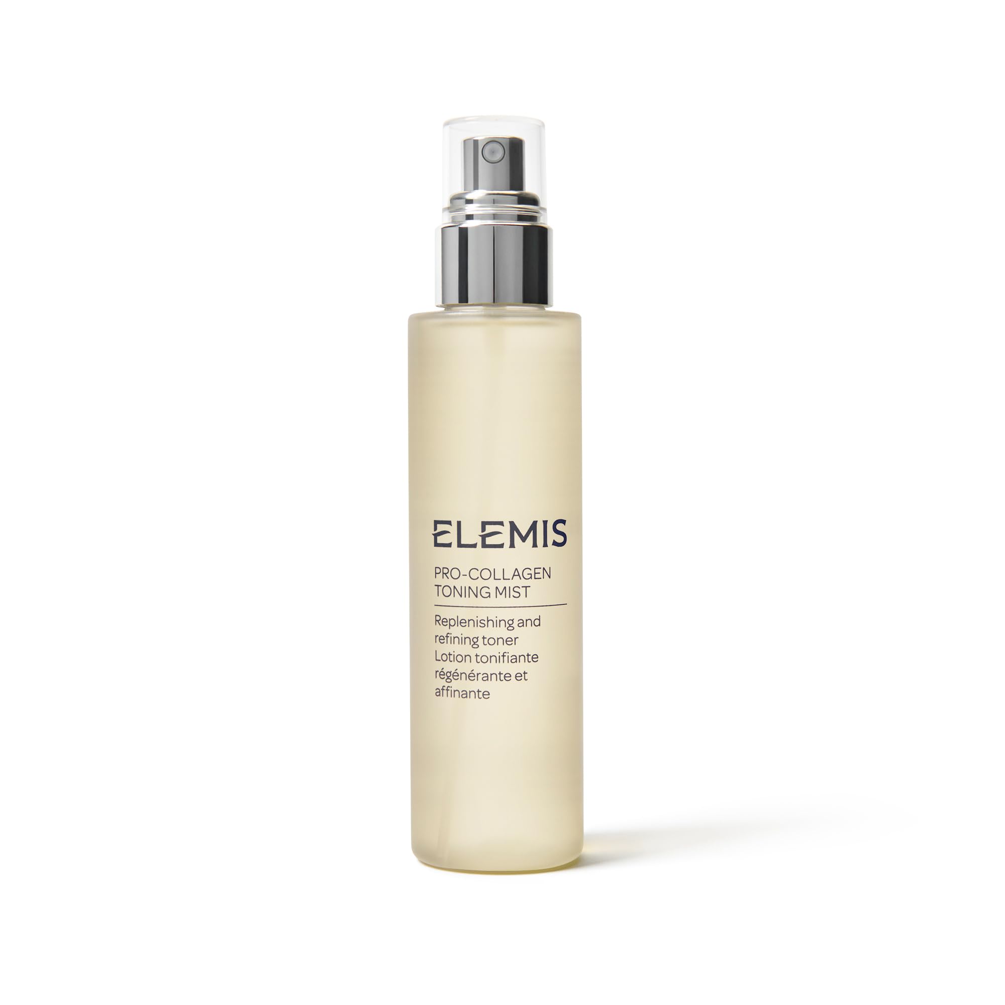 Elemis Pro-Collagen Toning Mist bottle showing hydrating base for daily routine
