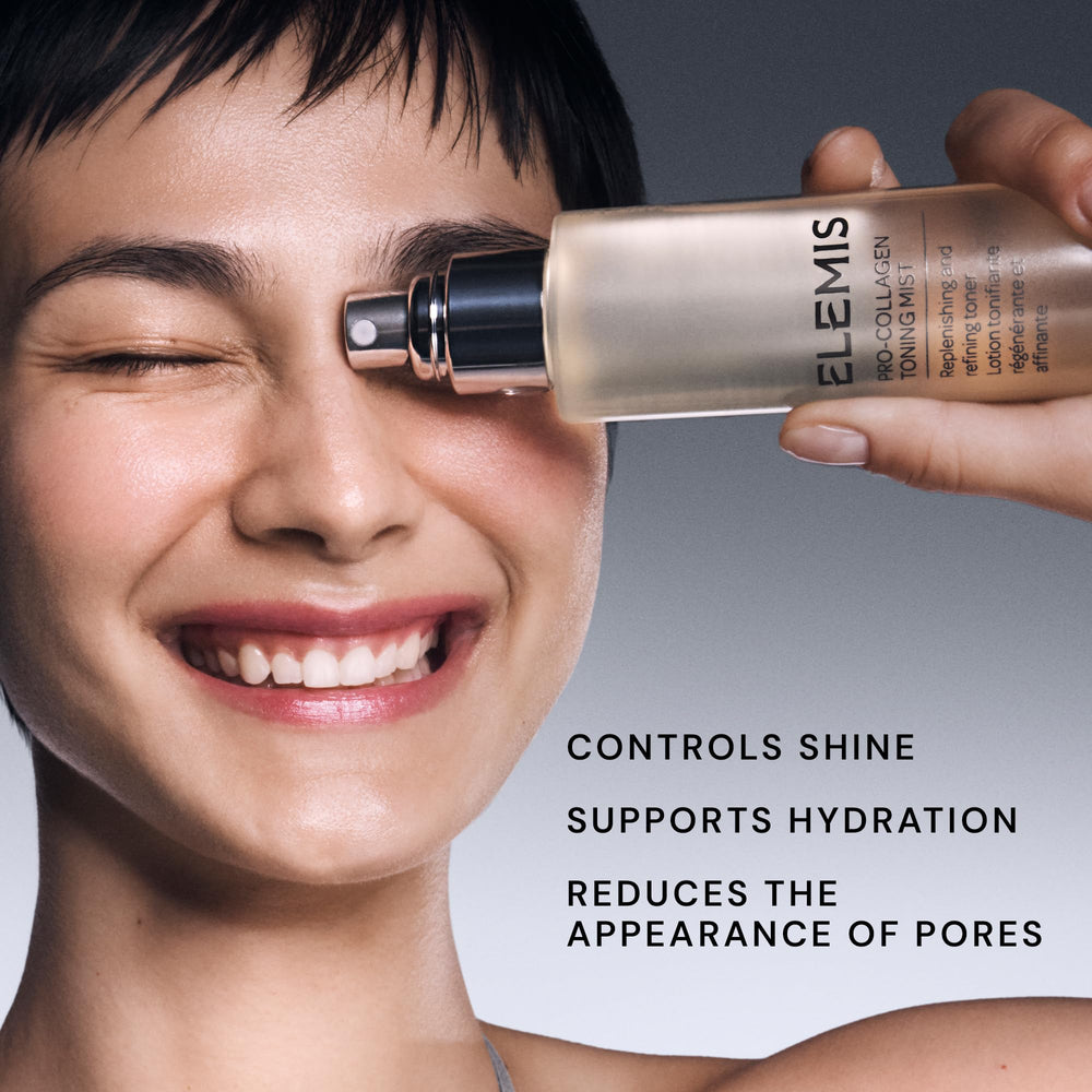 Elemis Pro-Collagen Toning Mist closeup with Padina Pavonica for hydration