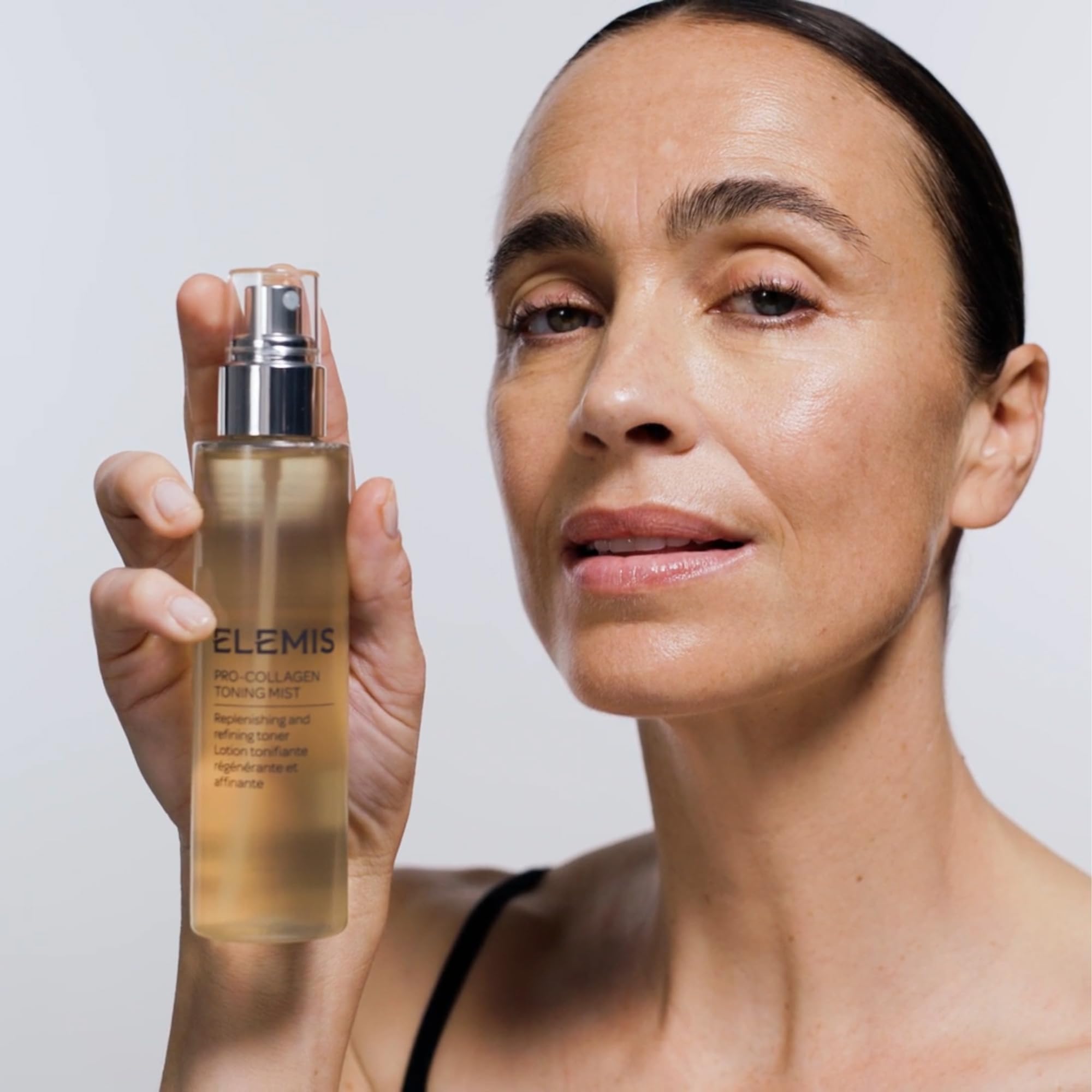 Elemis Pro-Collagen Toning Mist in a night routine setup
